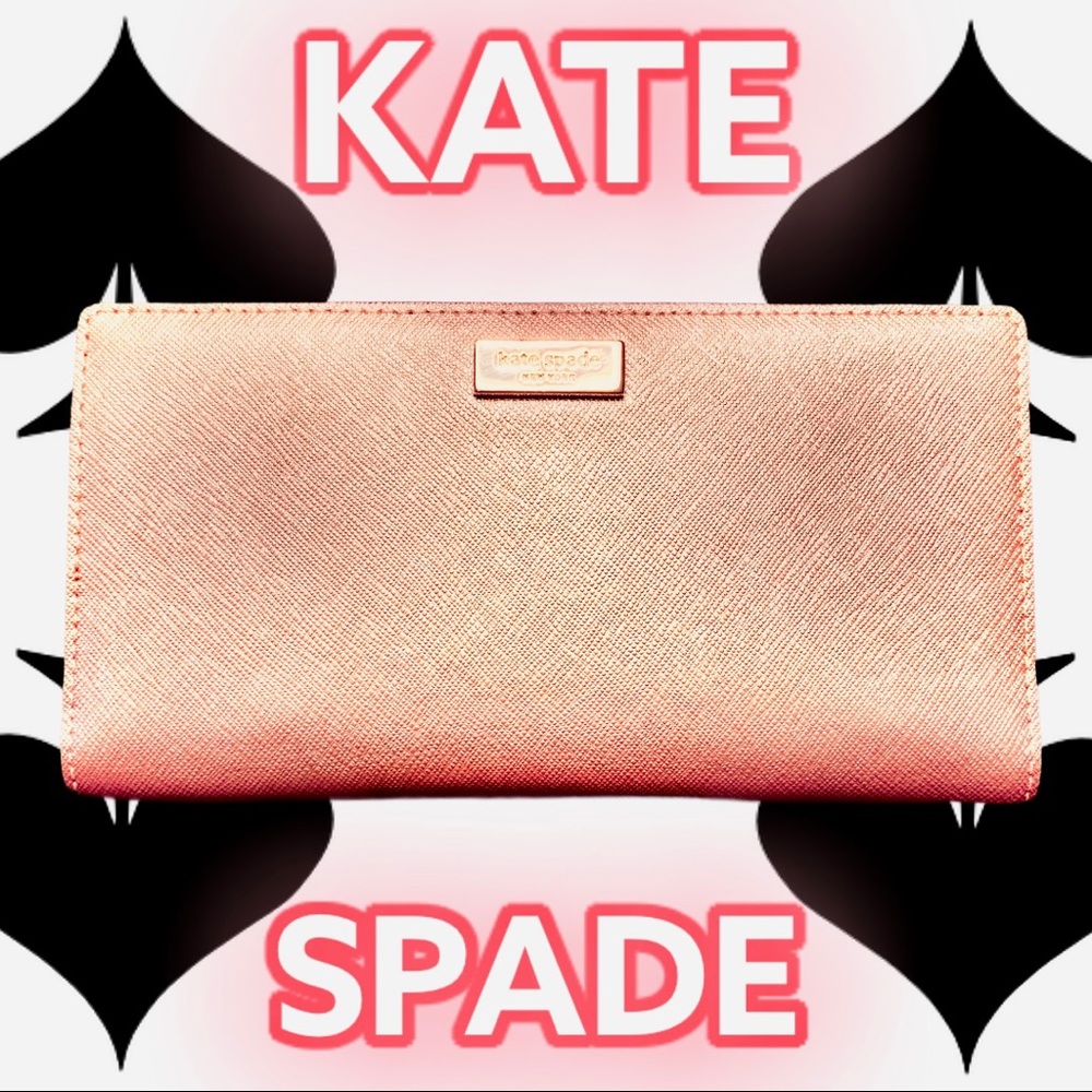 KATE SPADE NY ROSE GOLD LAUREL WAY STACY WALLET